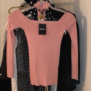 Forever 21 dusty pink sweater